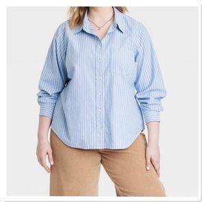 Women’s Long Sleeve Collared Button Down Shirt Universal Thread